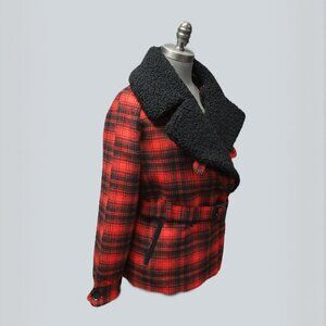 Banana Republic Black & Red Plaid Jacket
